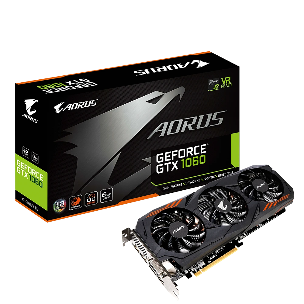 Gigabyte AORUS GeForce® GTX 1060 6G  (Rev. 2.0)